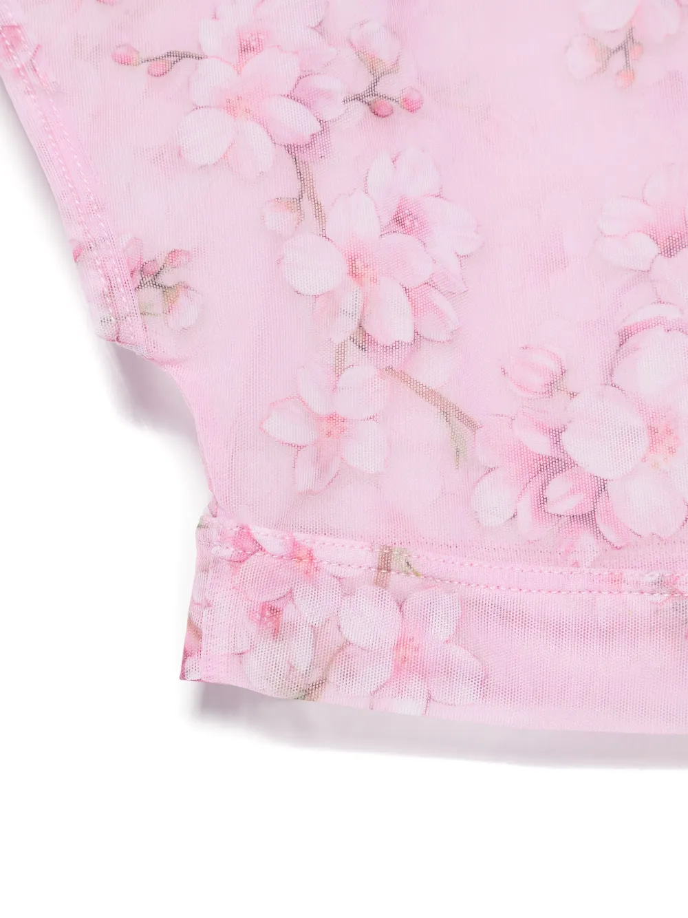 Monnalisa Wikkeltop en broek met bloemenprint - Roze