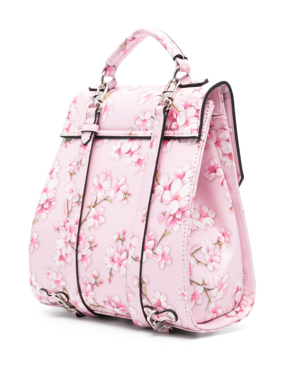 Monnalisa x Disney floral-print backpack - Pink