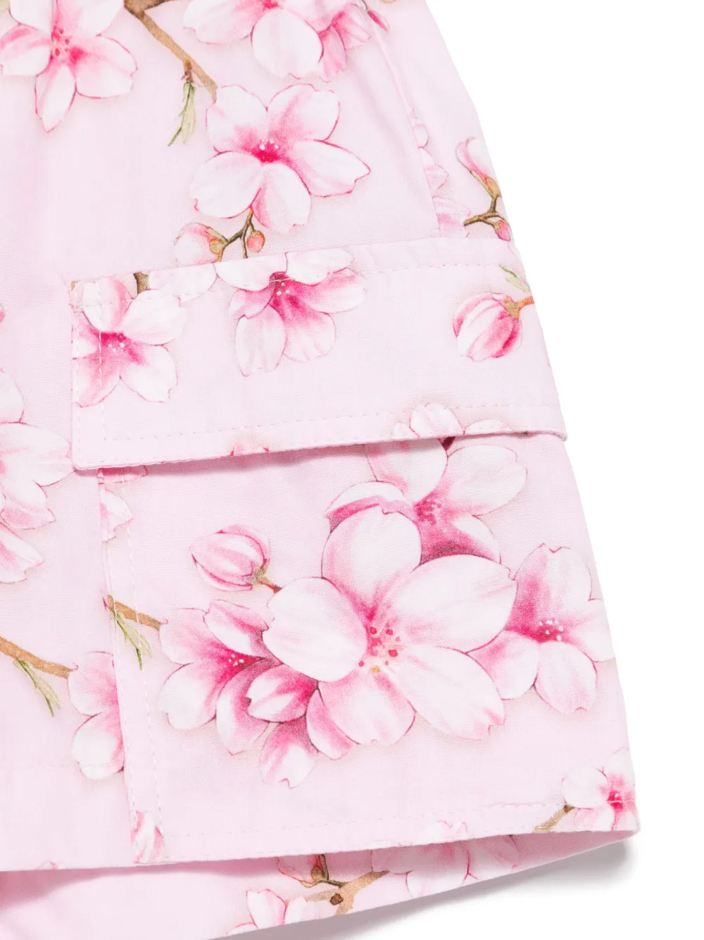 Monnalisa Shorts met bloemenprint Roze