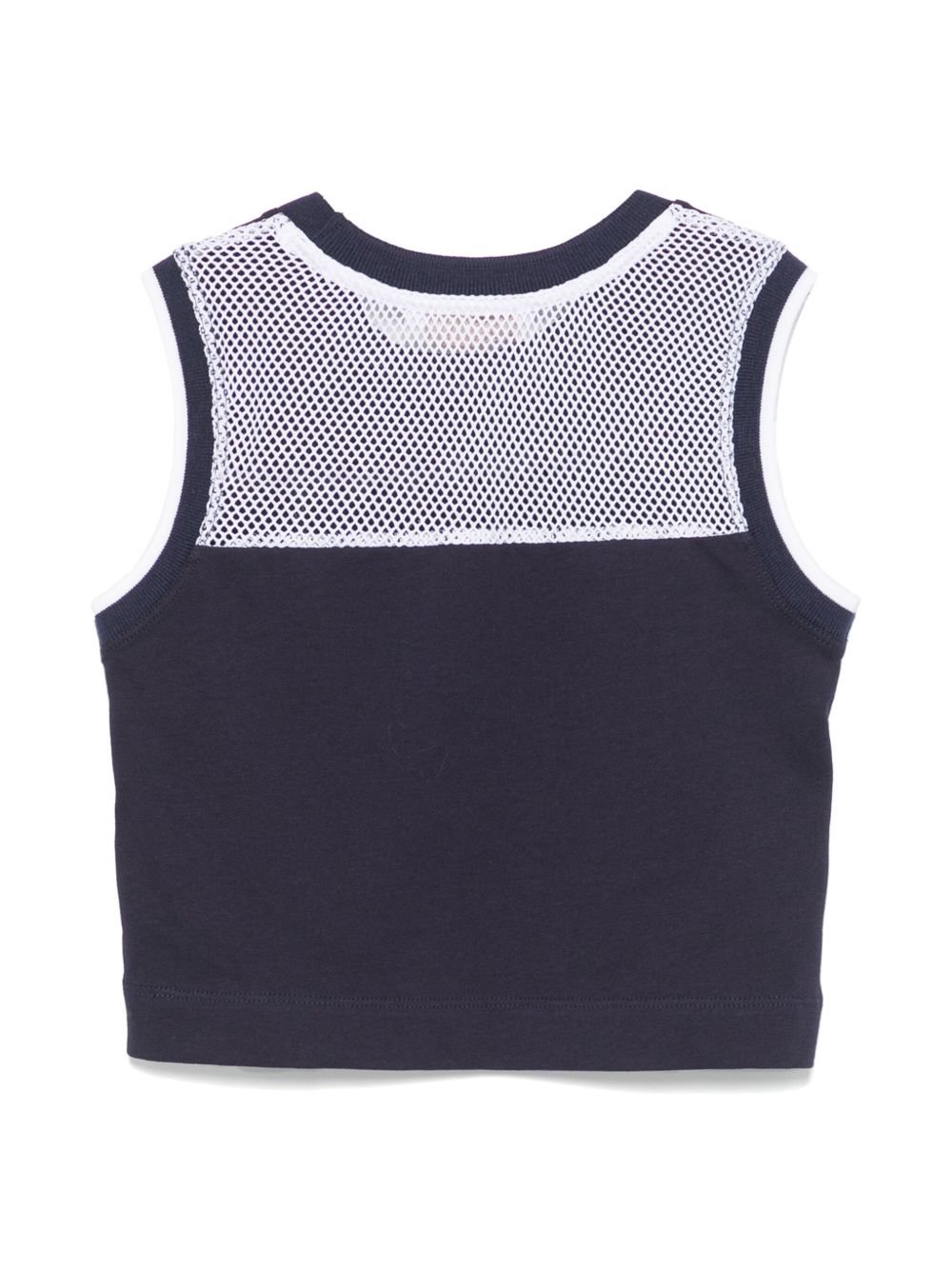 Monnalisa Tanktop met hartpatch - Blauw