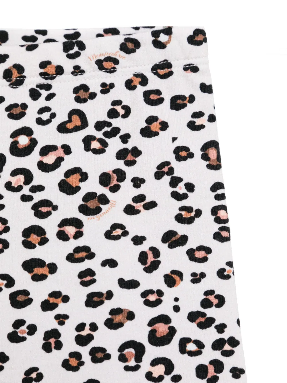 Monnalisa Shorts met luipaardprint Wit