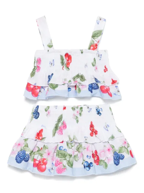 Monnalisa printed skirt set