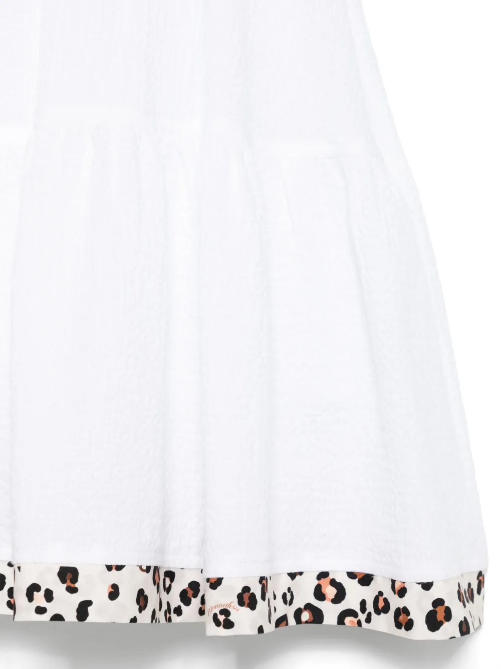 Monnalisa Jurk met strikdetail Wit
