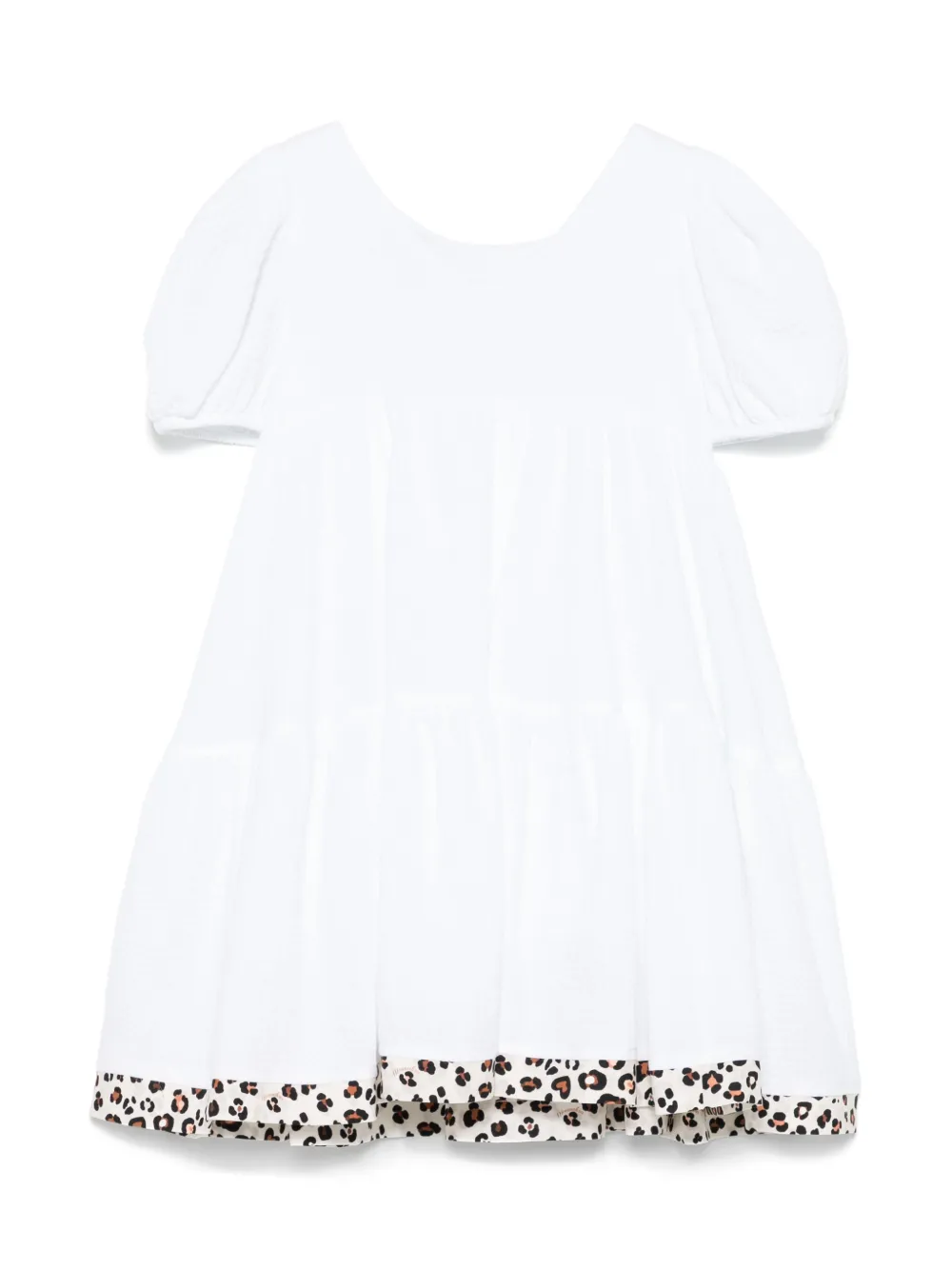 Monnalisa Jurk met strikdetail Wit
