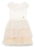 Monnalisa tulle dress - Neutrals