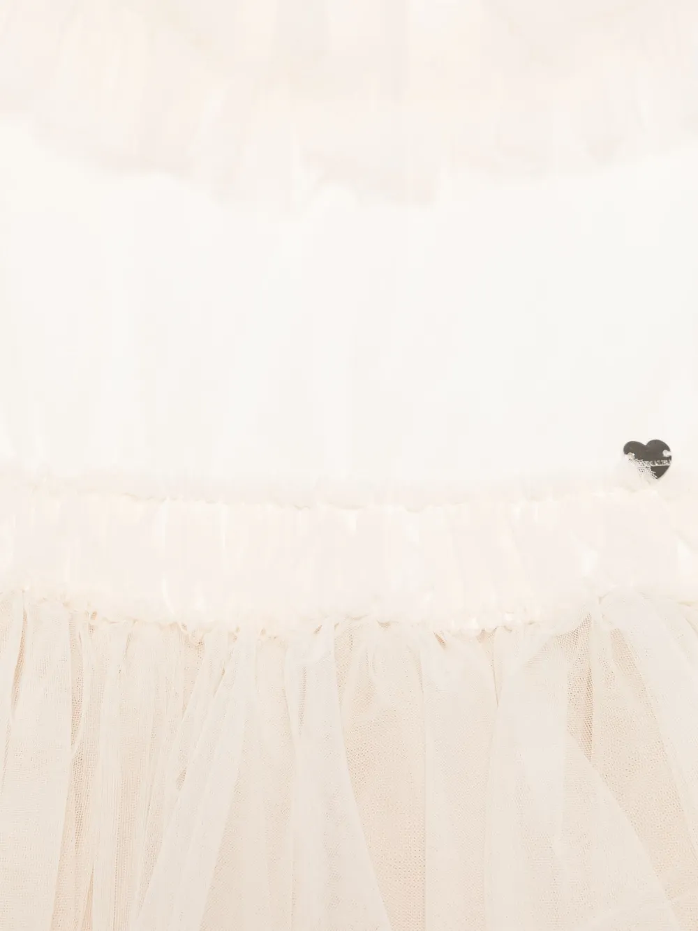 Monnalisa Tulen jurk Beige