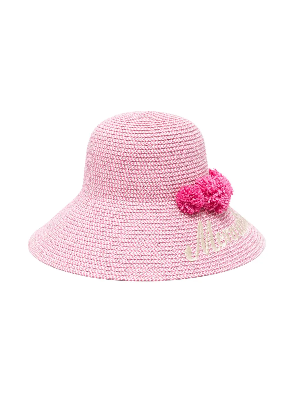 Monnalisa floral-appliqué hat | Pink | Image 1