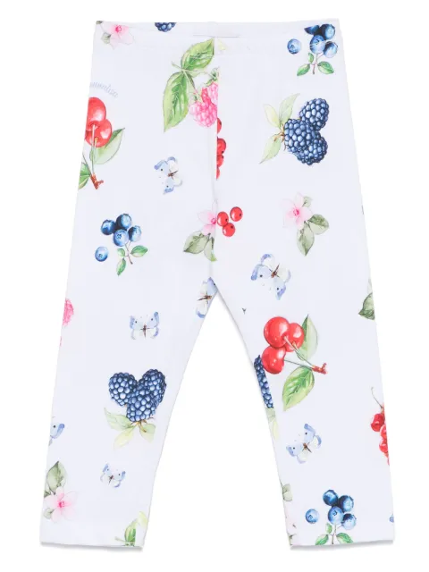 Monnalisa Leggings mit Früchte-Print