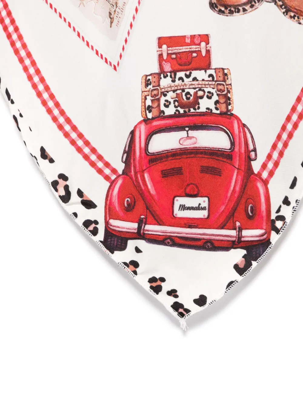 Monnalisa Top met print Wit
