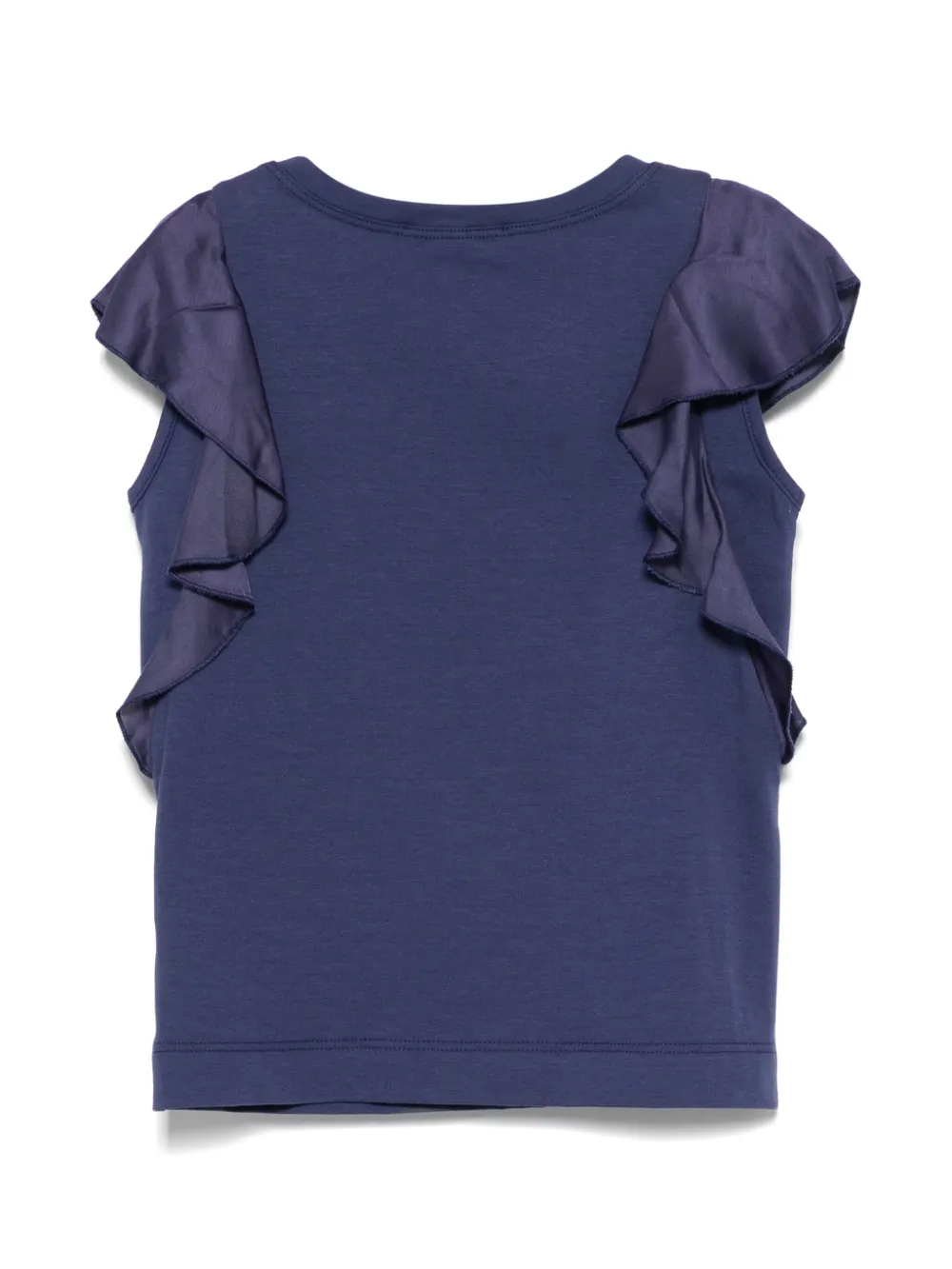 Monnalisa Top met ruches - Blauw