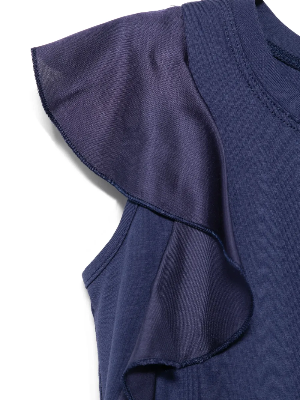 Monnalisa Top met ruches Blauw