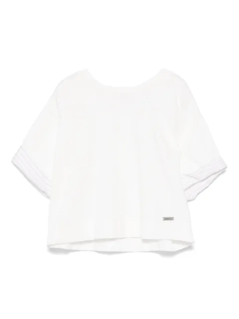 Monnalisa striped-trim T-shirt