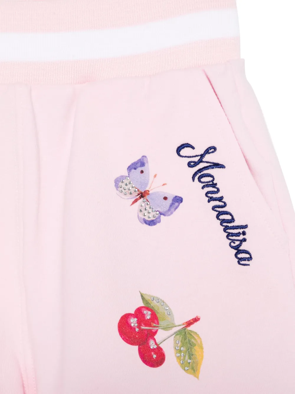 Monnalisa Shorts verfraaid met kristal Roze