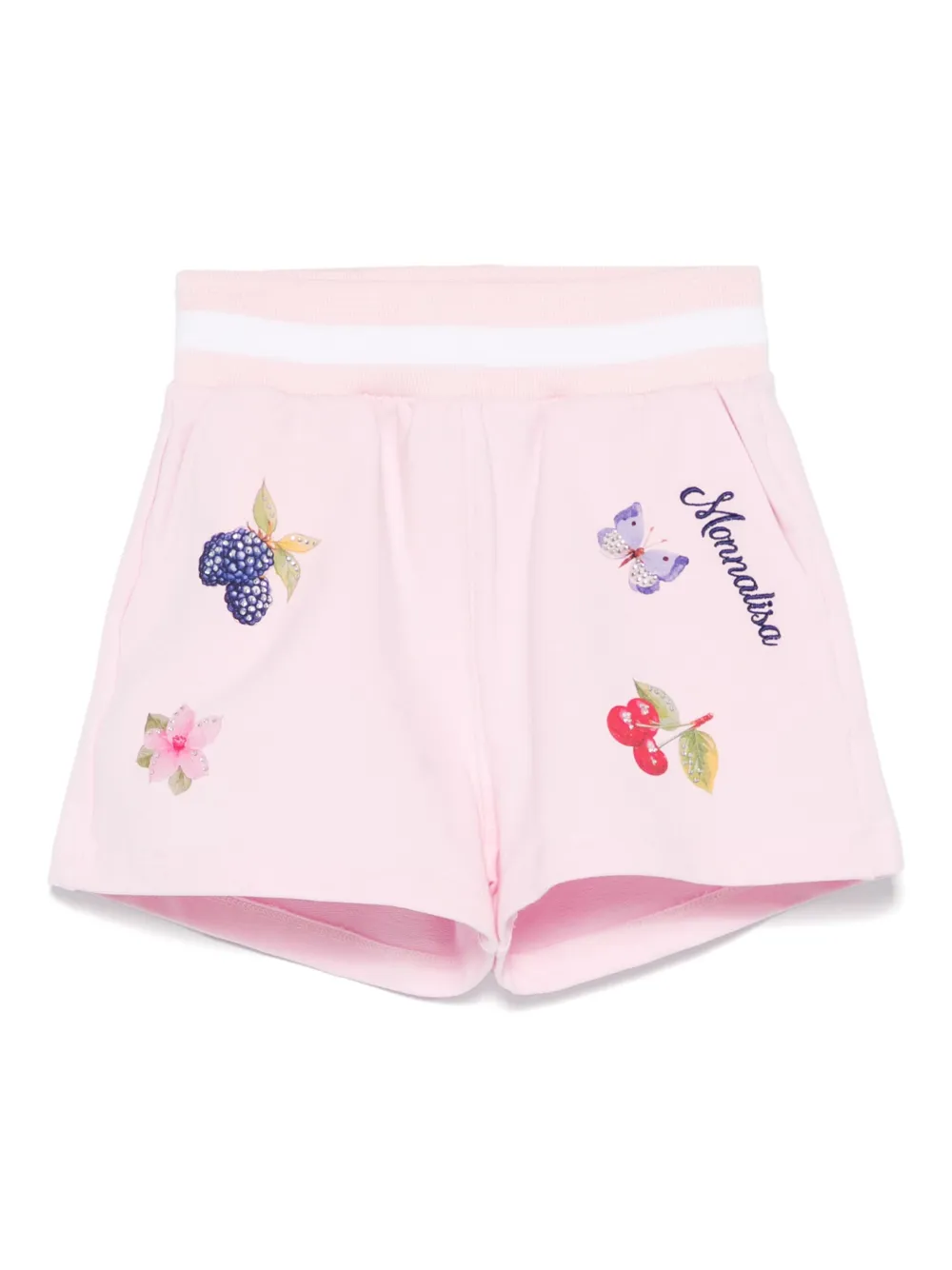 Monnalisa Shorts verfraaid met kristal Roze