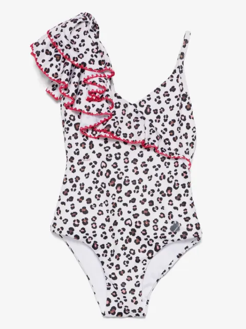 Monnalisa leopard-print swimsuit