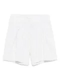 Monnalisa pinstripe-pattern shorts - White