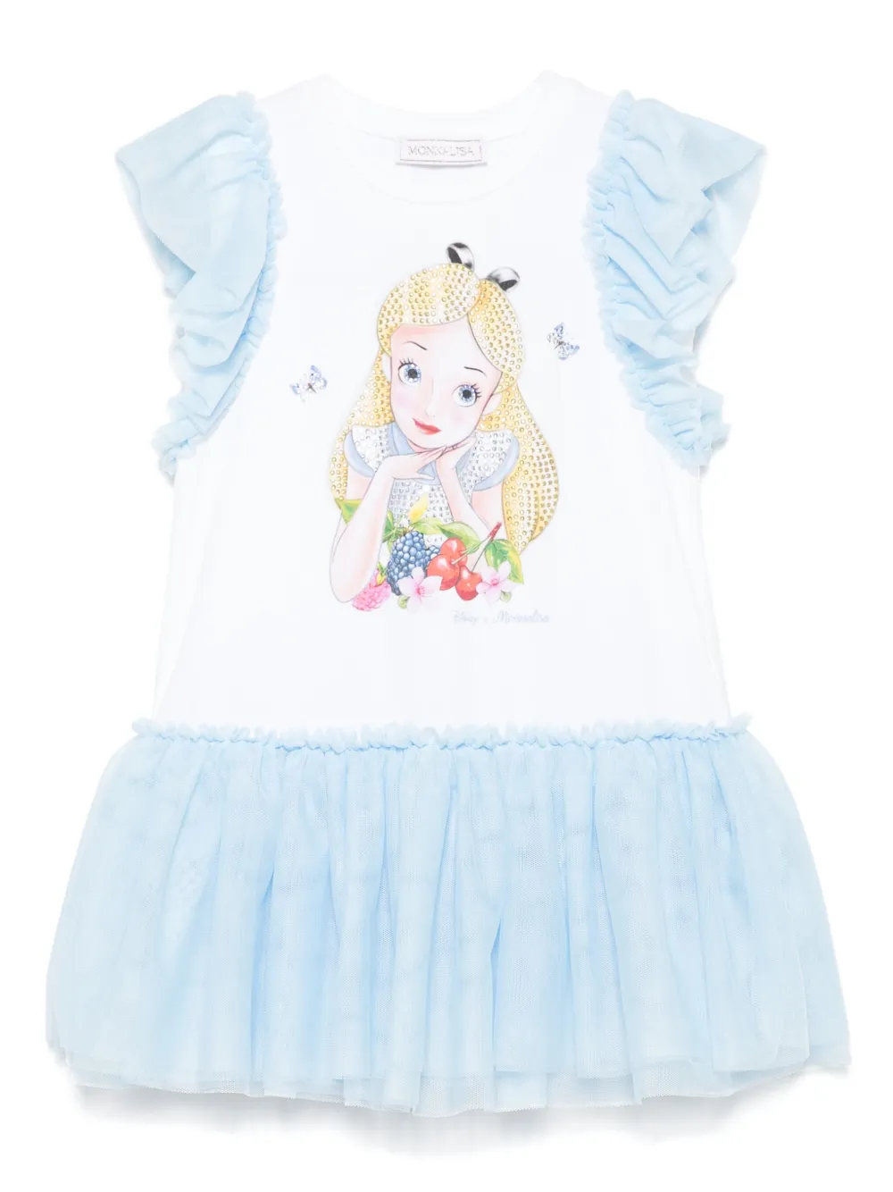 Monnalisa x Disney Alice ワンピース - ホワイト Monnalisa x Disney Alice ワンピース - ホワイト