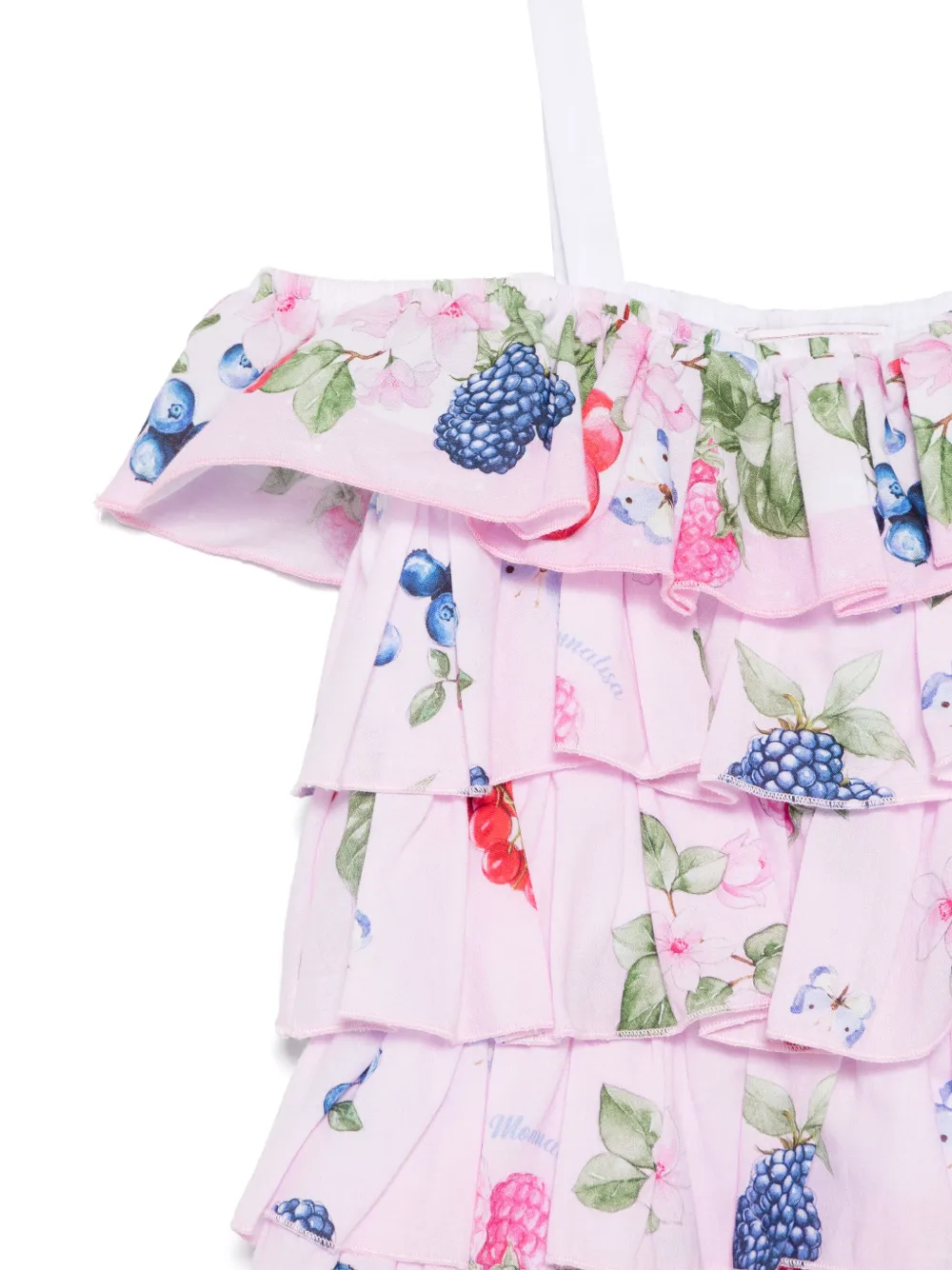 Monnalisa Jurk met ruches Roze