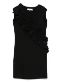 Monnalisa ruffled-trim dress - Black