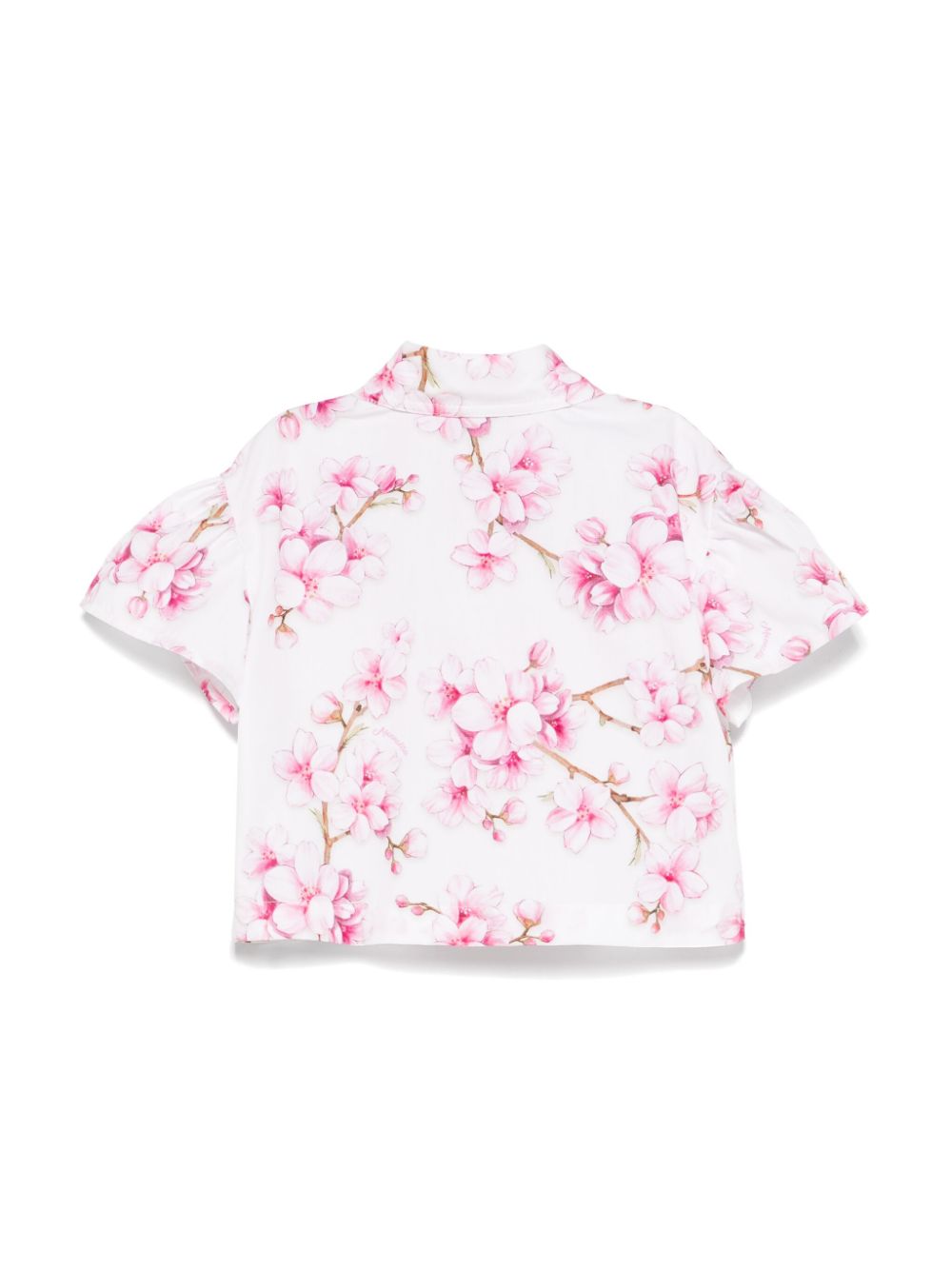 Monnalisa Shirt met bloemenprint - Wit