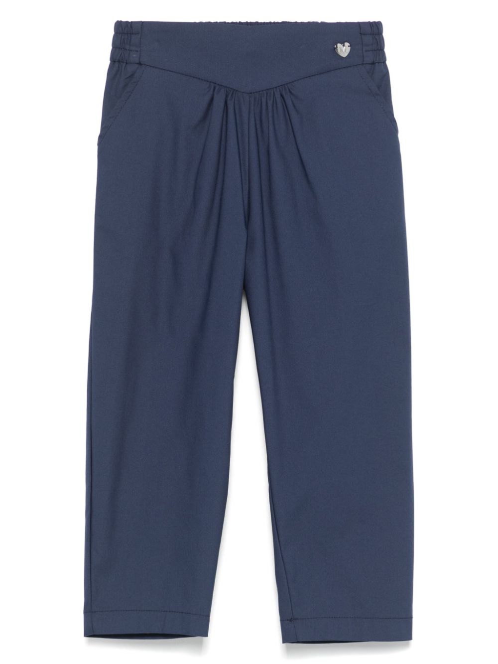 Monnalisa yoke-waist trousers - Blue