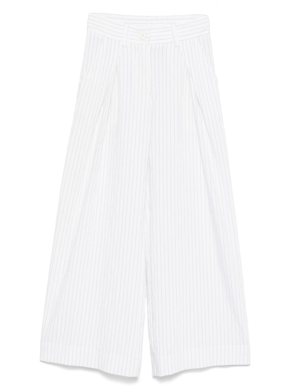 Monnalisa pinstripe-pattern trousers - White