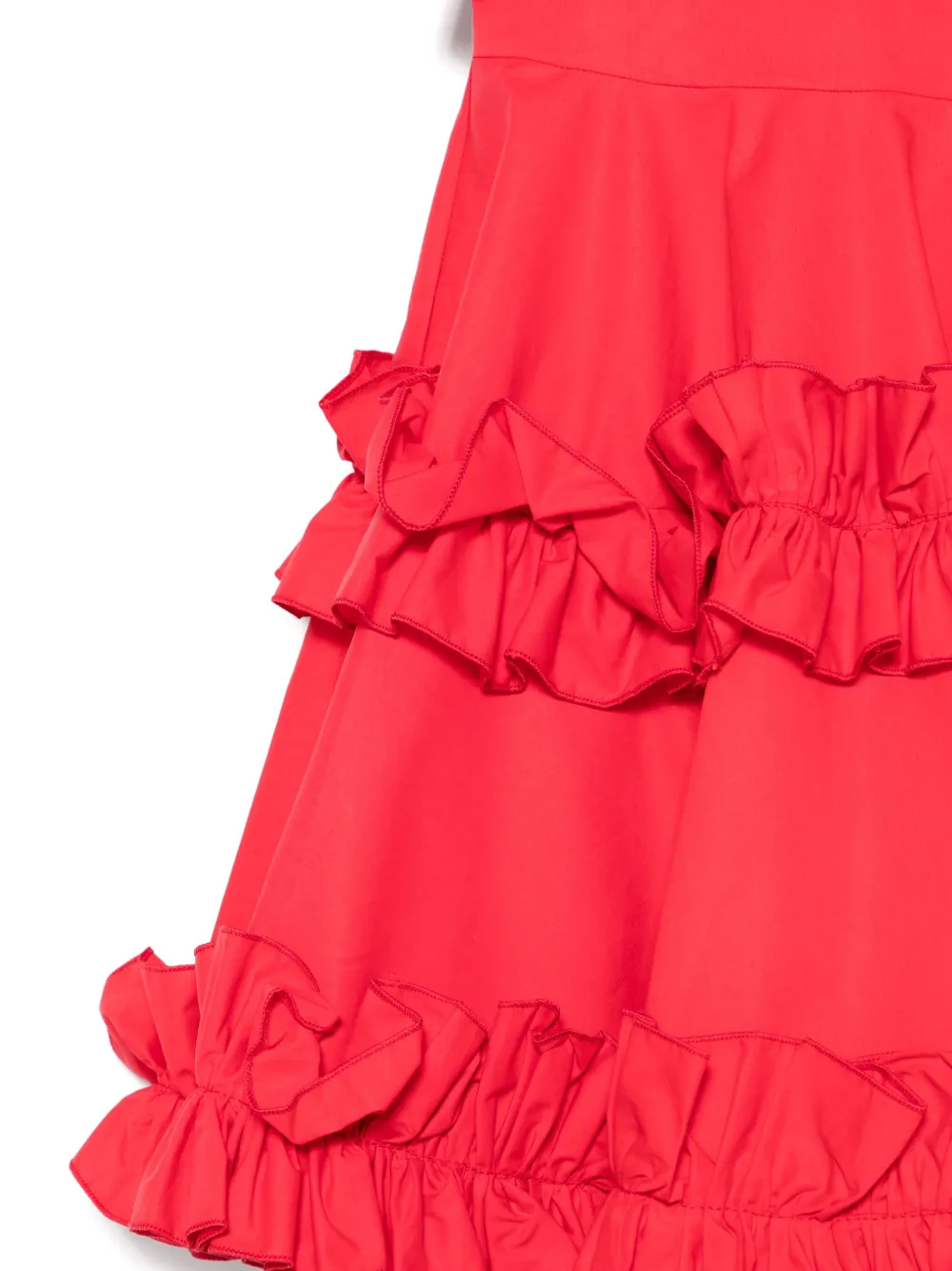 Monnalisa Jurk met ruches Rood