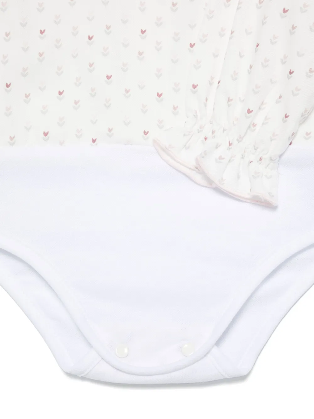 La Stupenderia Romper en jurk met bloemenprint Roze