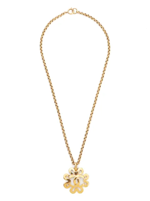 CHANEL Pre-Owned 1995 CC pendant necklace