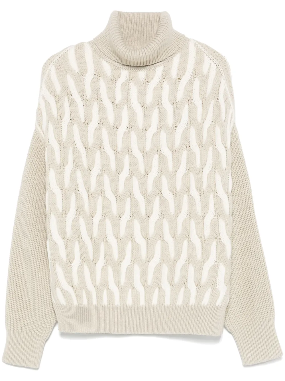 BOSS cable-knit sweater | Brown | Image 1