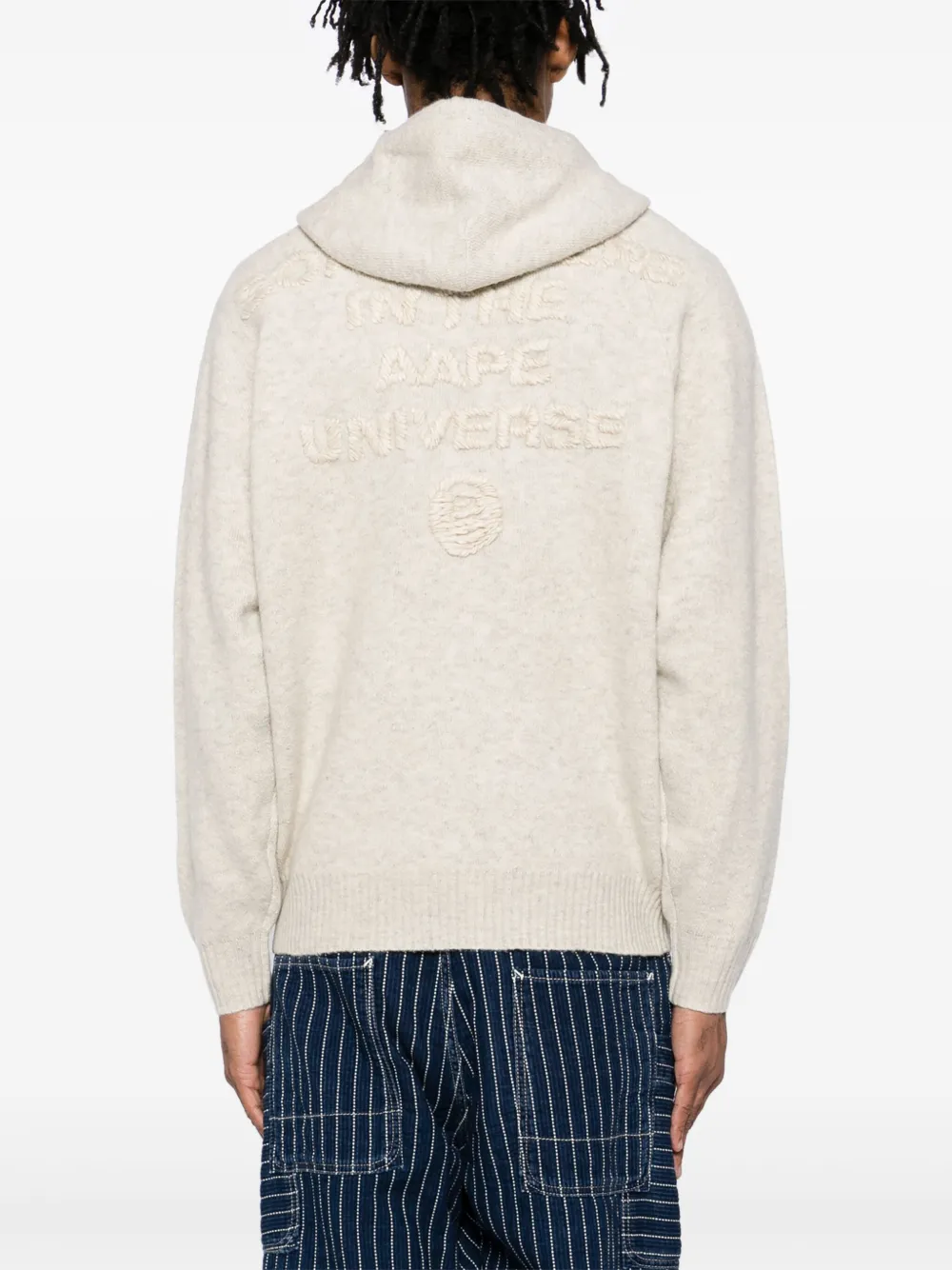 AAPE BY *A BATHING APE Vest met logo en rits Grijs