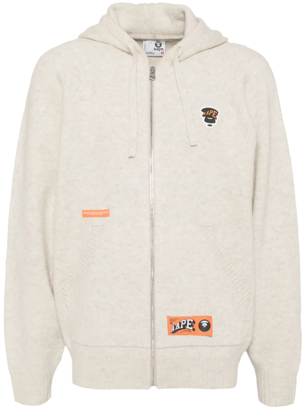 AAPE BY *A BATHING APE® cárdigan con logo Moonface | gris | Image 1