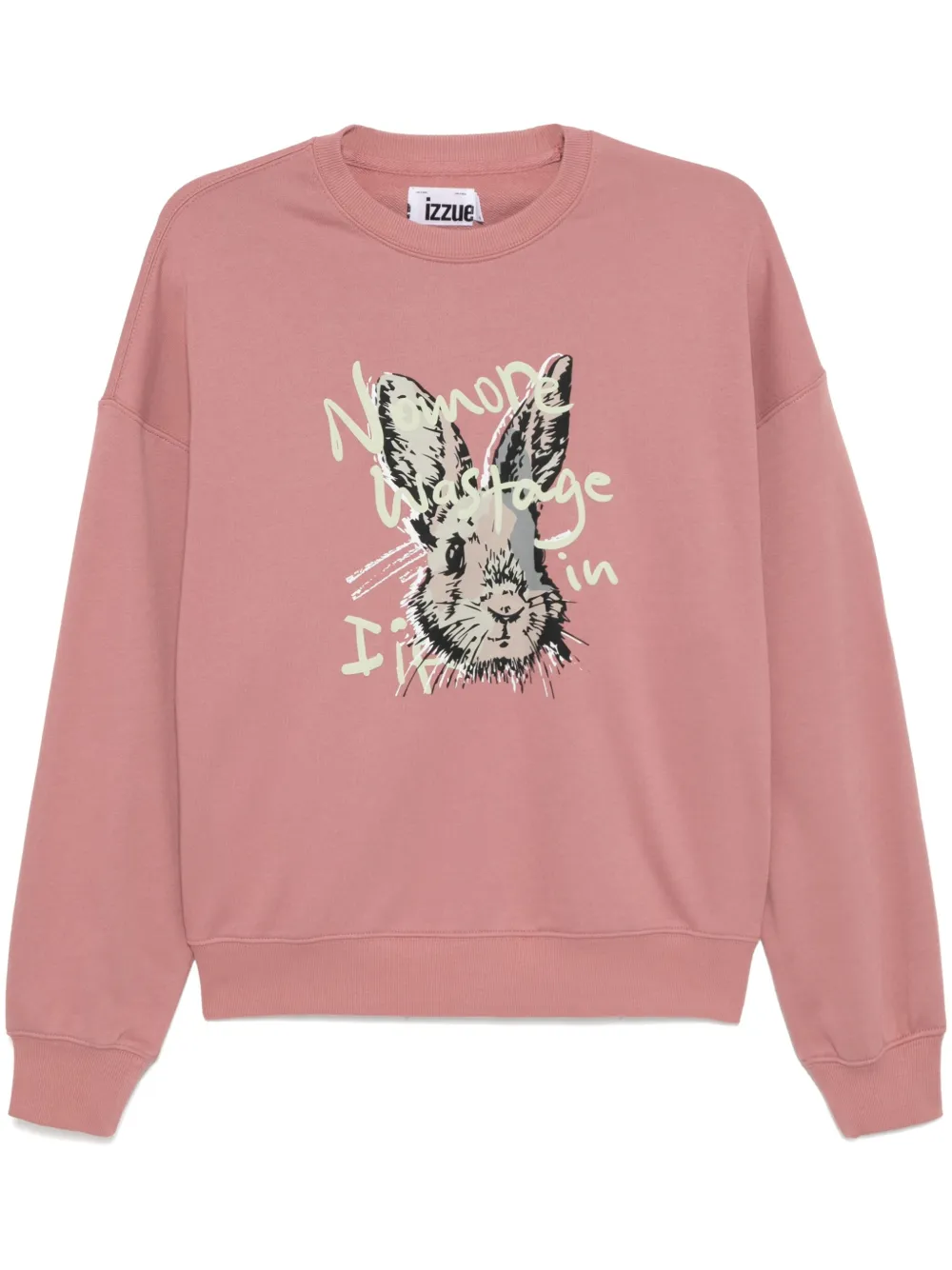 Izzue Sweater met print Roze