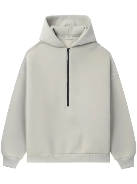 fear of god 5th 寒い rabbit fur hoodie Black