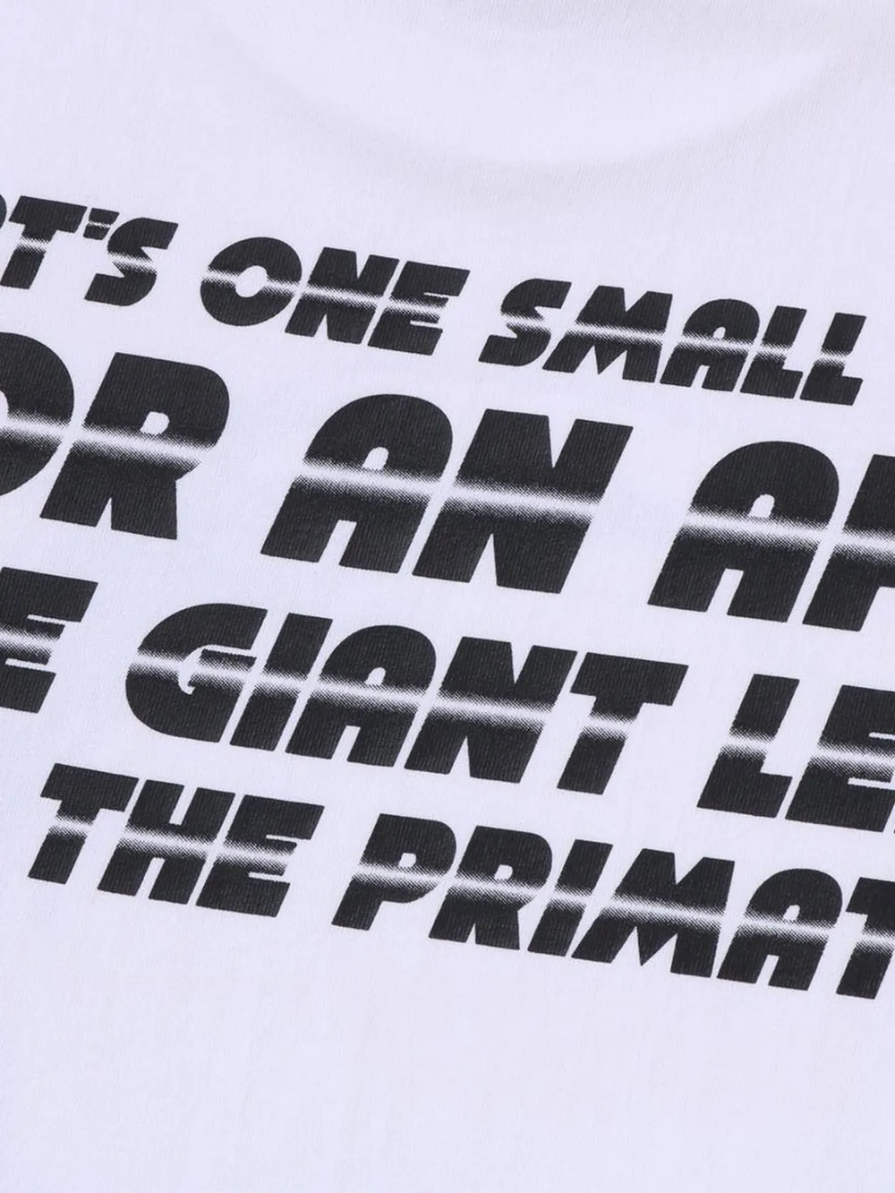A BATHING APE T-shirt met grafische print Wit