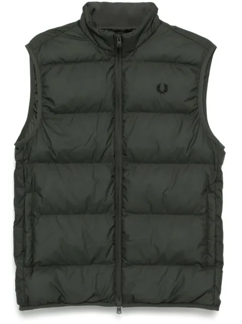 Fred Perry logo-embroidered padded jacket