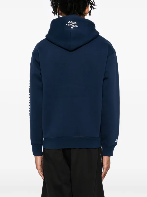 AAPE BY *A BATHING APE® Logo Hooded Jacket | Blue | FARFETCH AAPE BY *A BATHING APE® Logo Hooded Jacket | Blue | FARFETCH