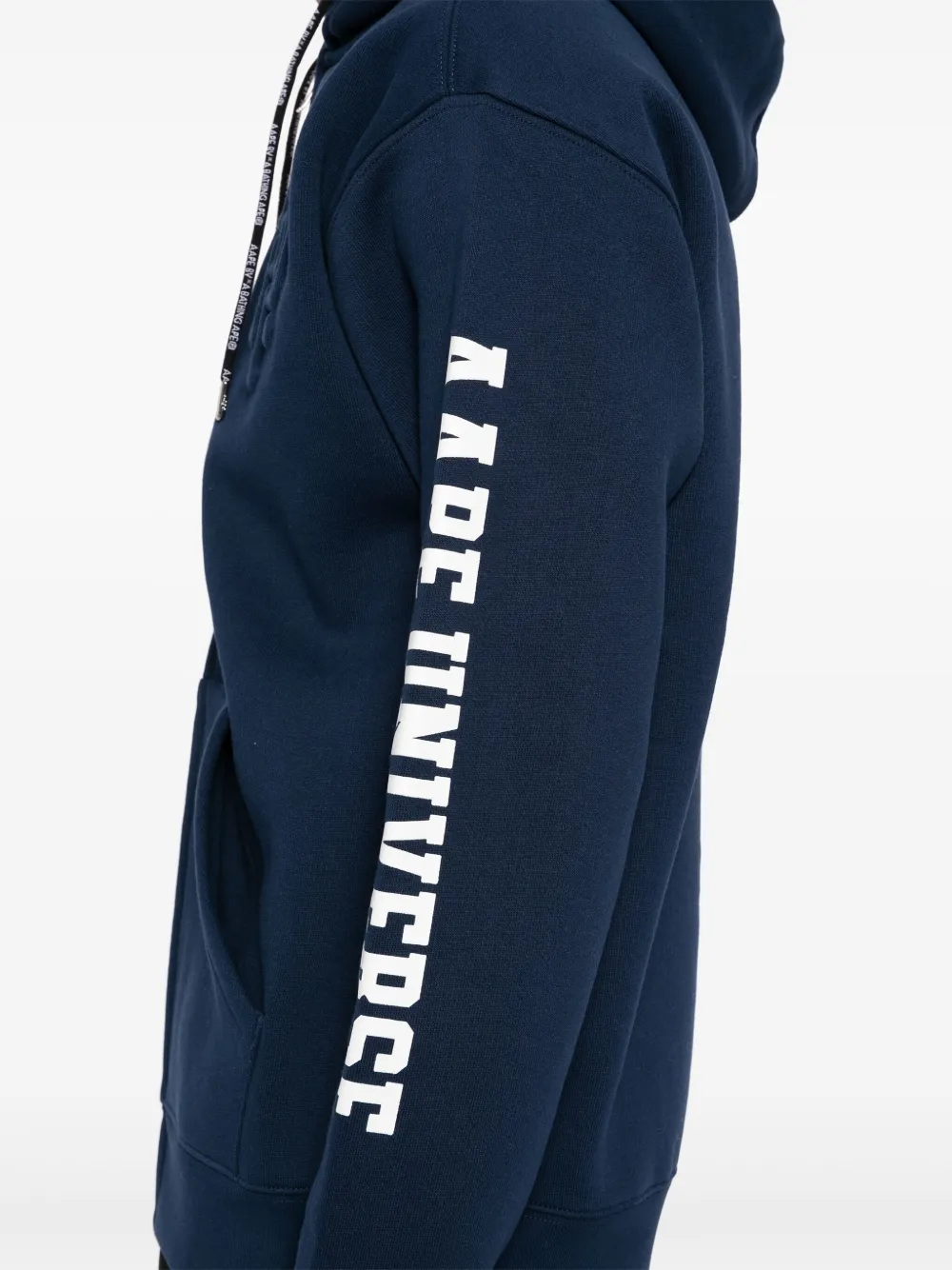 AAPE BY *A BATHING APE® Logo Hooded Jacket | Blue | FARFETCH