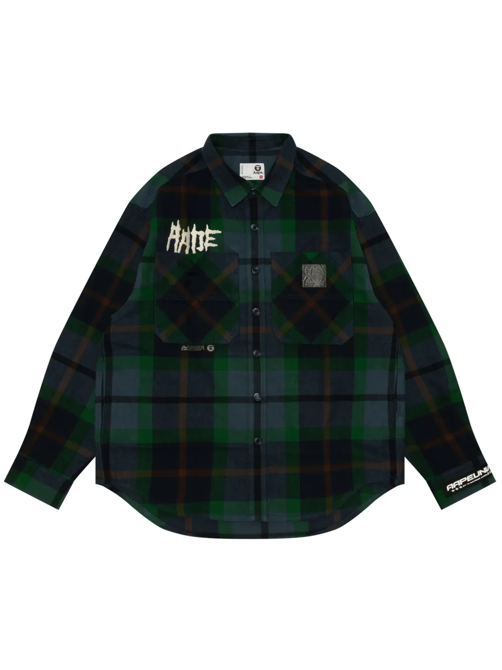 AAPE BY *A BATHING APE® camisa a cuadros | azul | Image 1