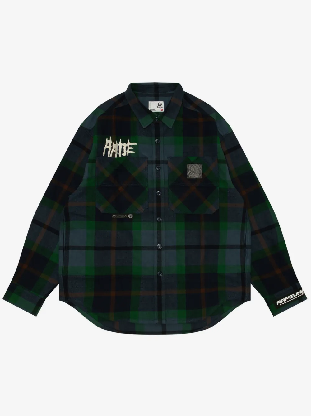 AAPE BY *A BATHING APE® plaid shirt | Blue | Image 1