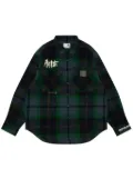 AAPE BY *A BATHING APE® plaid shirt - Blue