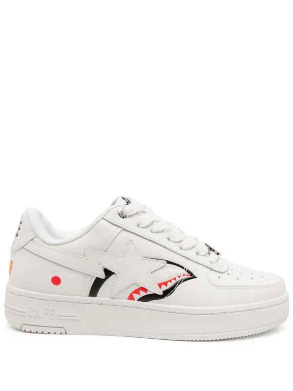 A BATHING APE® STA Shark M2 Sneakers | White | FARFETCH