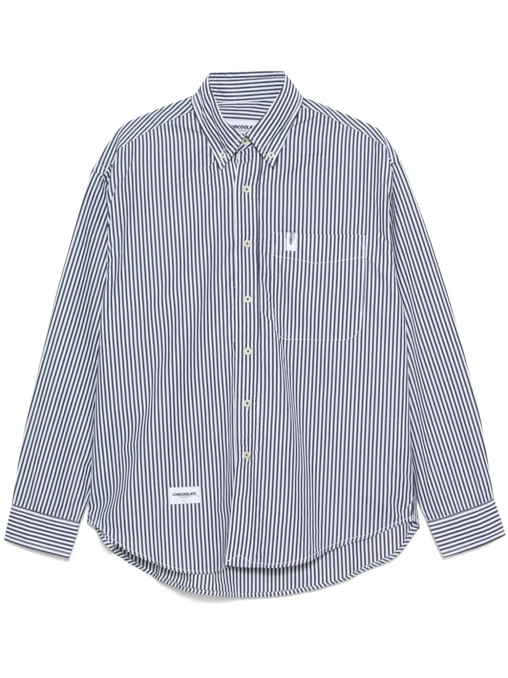 CHOCOOLATE camisa con rayas estampadas | azul | Image 1