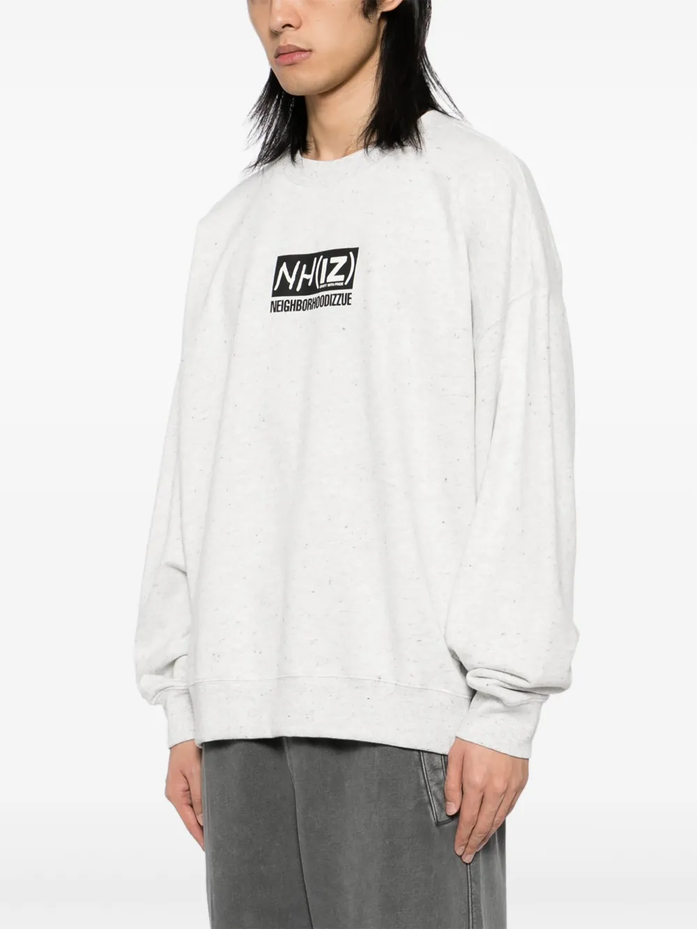 izzue Sweater met logoprint Grijs