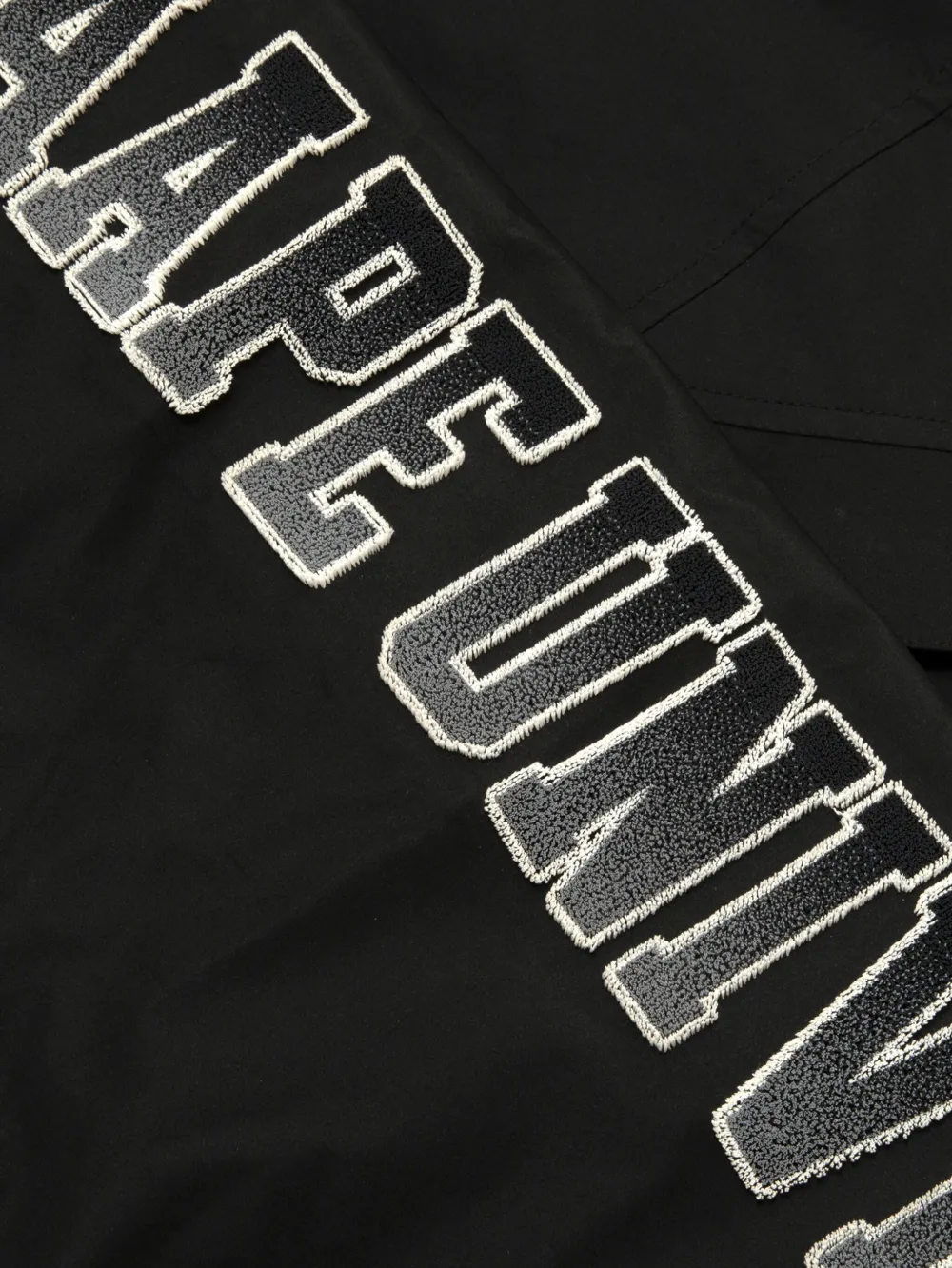 Aape By A Bathing Ape Logo-patch Layered Hooded Jacket In Schwarz