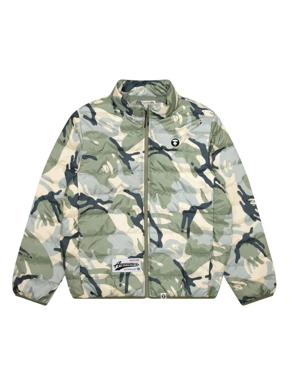 Aape By A Bathing Ape Logo-patch Layered Hooded Jacket In Schwarz