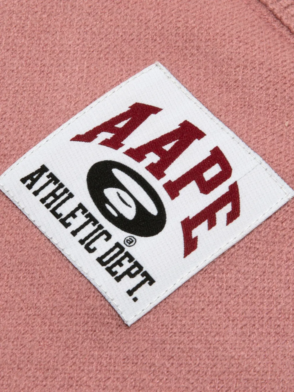 AAPE BY *A BATHING APE Trui met geborduurd logo Roze
