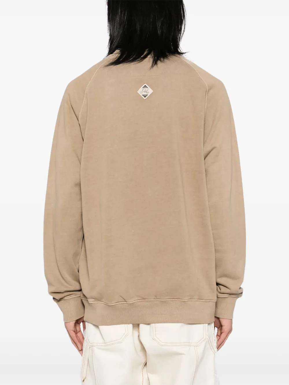 izzue Sweater met logoprint Beige
