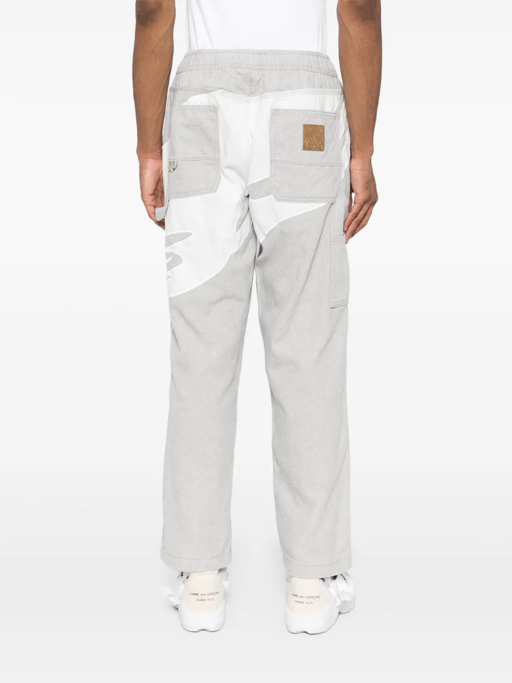AAPE BY *A BATHING APE Jeans met Moonface-logo Grijs