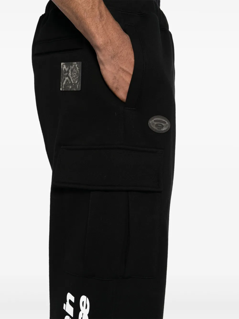 AAPE BY *A BATHING APE Trainingsbroek met logopatch Zwart